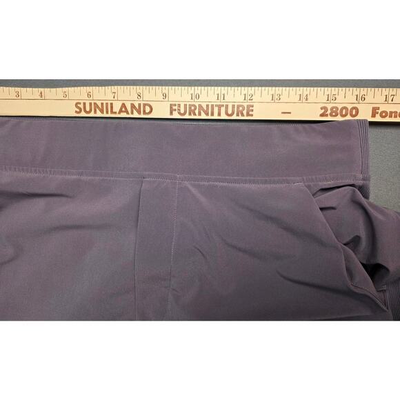 Athleta Brooklyn Mid Rise Ankle Pants Womens 12T Tall Purple Stretch Pull On - Picture 6 of 10